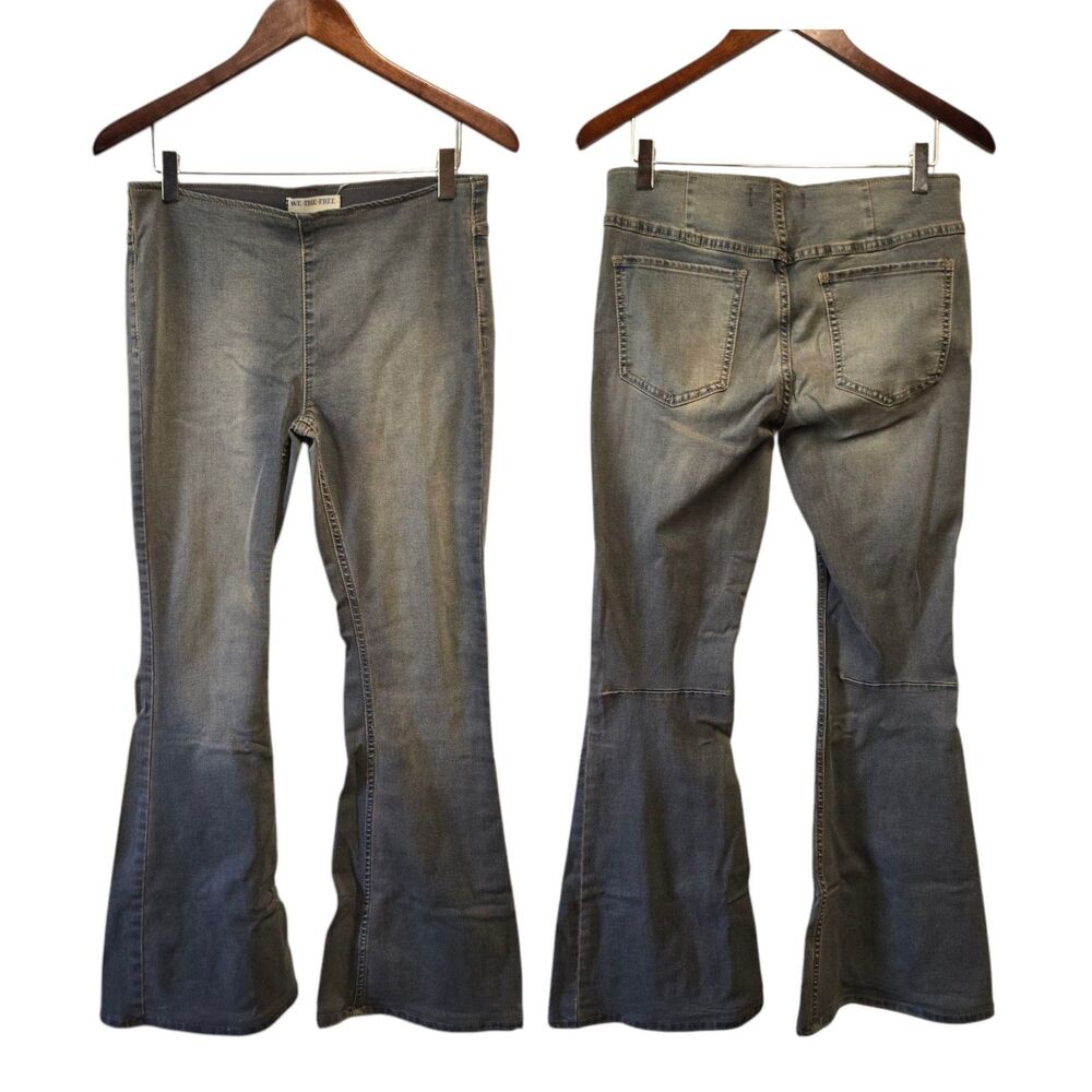 WE THE FREE Flare Penny Pull On Flare Jeans Size 28‎ FREE PEOPLE